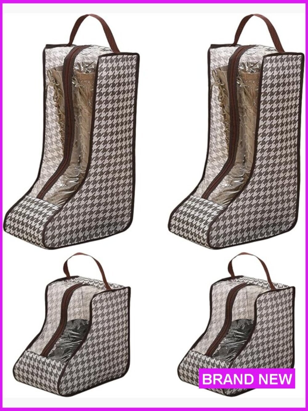 Waterproof Boot Storage Bags Travel-Friendly Dustproof Organizer Set of 4
